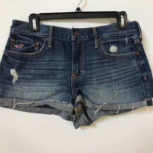 Hollister distressed denim shorts